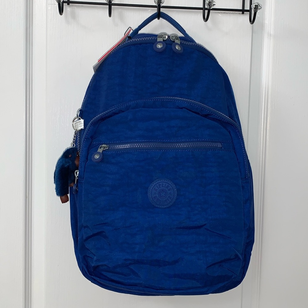 Kipling Seoul Large Dark Royal Blue Backpack